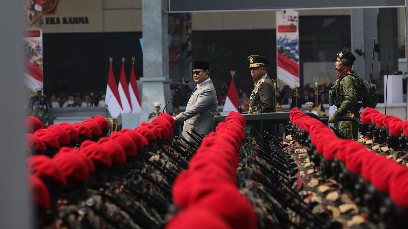 Prabowo Resmikan 204 Satuan Baru TNI, Enam Kodam Baru Dibentuk