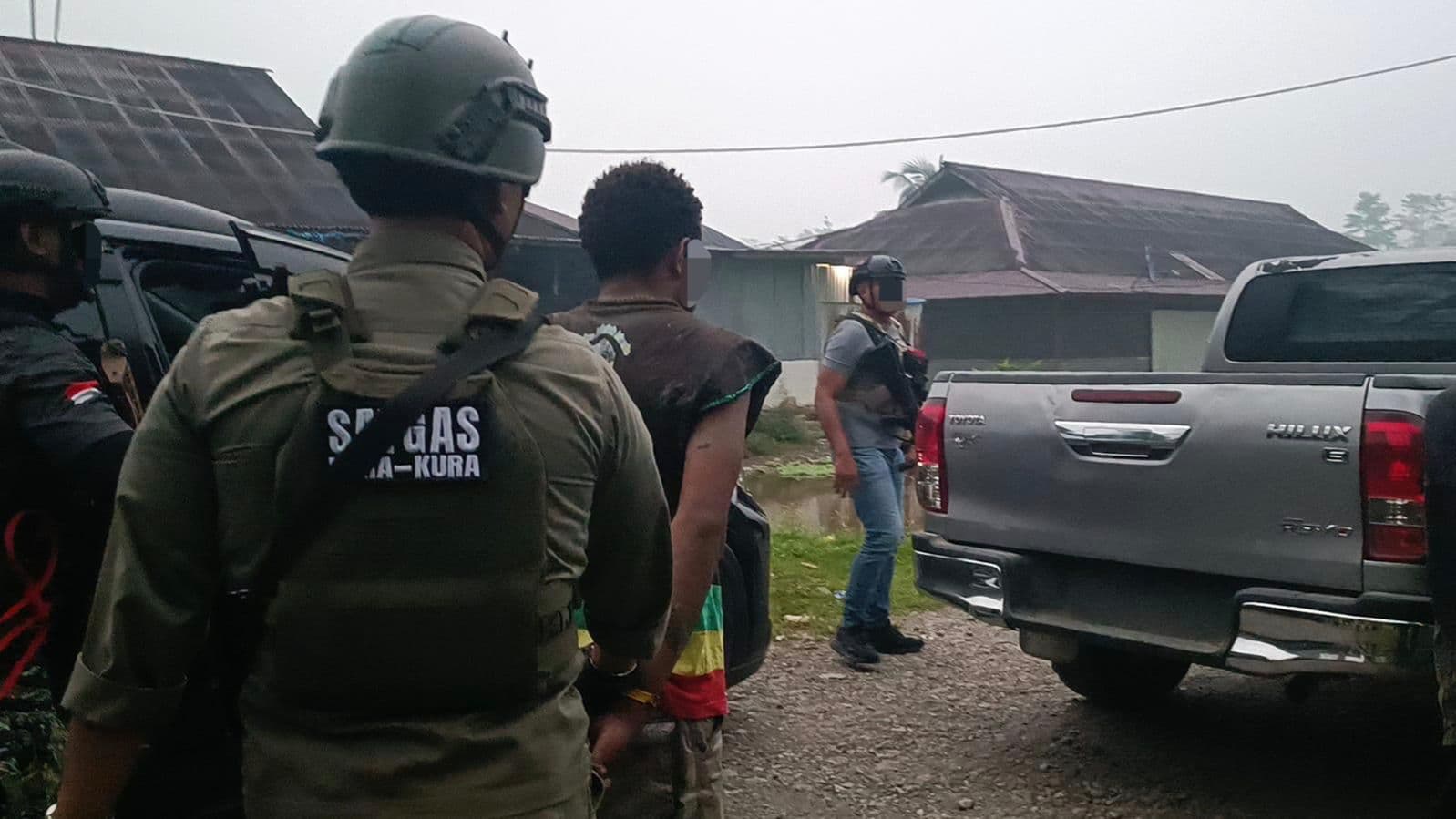 Satgas Damai Cartenz Amankan Dua Terduga Pelaku Pembunuhan di Yahukimo, Satu Meninggal Dunia